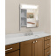 Зеркальный панорамный шкафчик в ванную комнату с подсветкой TR24-60 600х700х120 мм Белый Черкассы