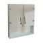 Зеркальный навесной шкаф с открытой полкой для ванной комнаты Tobi Sho ТB3-55 550х600х125 мм Херсон