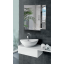 Шафа дзеркальна "Економ" з відкритими полицями для ванної кімнати Tobi Sho ТS-55 550х650х130 мм Суми