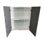 Зеркальный навесной шкафчик с прямыми зеркальными фасадами для ванной комнаты Tobi Sho ТB5-50 500х600х125 мм Ровно