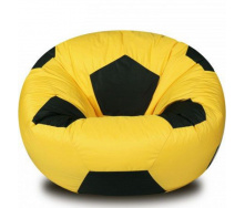 Кресло Мяч Coolki 100 см Желтый с Черным (Оксфорд 600D PU)