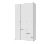 Распашной шкаф для одежды Doros Гелар Белый 3 ДСП 116,2х49,5х203,4 (42001021)