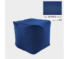 Бескаркасное кресло пуф Кубик Coolki 45x45 Темно-синий Оксфорд 600
