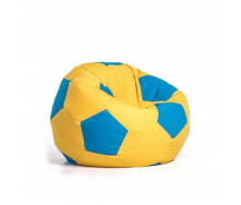 Кресло Мяч Coolki 100 см Желтый с Голубым (Оксфорд 600D PU)