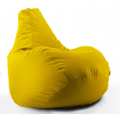Кресло мешок груша Beans Bag Оксфорд Стронг 90 х 130 см Желтый (hub_p9cv0e) Дніпро