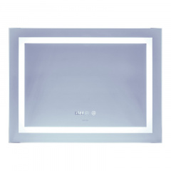 Зеркало Mixxus Warm MR02-80x60 (часы, LED-подсветка, антизапотевание) (MI6004) Чернігів