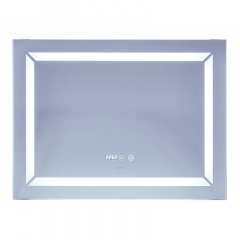 Зеркало Mixxus Light MR01-80x60 (часы, LED-подсветка, антизапотевание) (MI5998) Кропивницкий