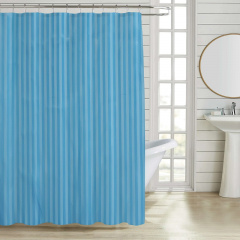 Штора для ванной из полиэстера Zerix SCT-004-180x180 (Цвет голубой) (ZX4995) Київ