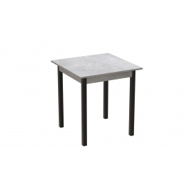 Стол кухонный Ferrum-decor Диего 75x70x70 Черный ДСП Бетон 16мм (DIE0014)