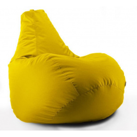 Кресло мешок груша Beans Bag Оксфорд Стронг 85 х 105 см Желтый (hub_l9tm5t)