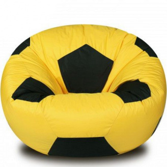 Кресло Мяч Coolki 100 см Желтый с Черным (Оксфорд 600D PU)