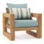 Комплект деревянной дубовой мебели JecksonLoft Морисон голубой 0220 Чернівці