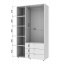 Распашной шкаф для одежды Doros Гелар комплект Белый 3+3 ДСП 232,4х49,5х203,4 (42002119) Тернополь