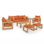 Комплект деревянной дубовой мебели JecksonLoft Морисон оранжевый 0220 Линовиця