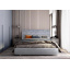 Кровать двуспальная BNB Littorio Premium 140 х 190 см Simple С дополнительной цельносварной рамой Серый Николаев