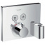 Наружная часть смесителя термостата с держателем для душа HANSGROHE Shower Select 15765000 2 потребителя Киев