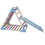 Треугольник пиклера Sportbaby для раннего развития с сеткой цветной высота 80 см с горкой 100 см Ворожба