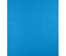 Самоклеющаяся декоративная 3D панель Loft Expert 3-5 Под синий кирпич 700x770x5 мм