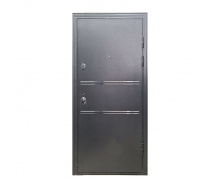 Входная дверь правая ТД 886М 2050х960 мм Серый/Царга белая