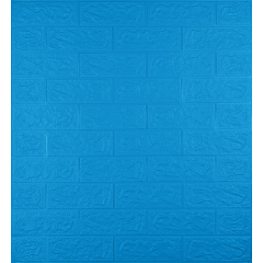 Самоклеющаяся декоративная 3D панель Loft Expert 3-5 Под синий кирпич 700x770x5 мм Луцьк