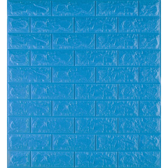 Самоклеющаяся декоративная 3D панель Loft Expert 3-7 Под синий кирпич 700x770x7 мм Кропивницький
