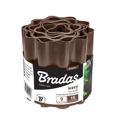 Бордюр волнистый газонный 9м х 20см коричневый Bradas Одеса
