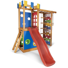 Детская игровая-спортивная площадка Babyland-16 Sportbaby деревянный комплекс башня с горкой и лестницами Березнегувате
