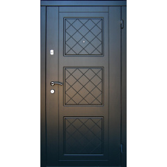Двери входные в квартиру Рока двухцветная Ваш ВиД Графит/Белое дерево 860,960х2050х75 Левое/Правое Николаев