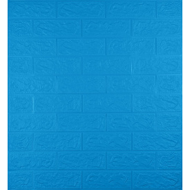 Самоклеющаяся декоративная 3D панель Loft Expert 3-5 Под синий кирпич 700x770x5 мм