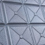 Самоклеющаяся декоративная 3D панель Loft Expert 177-8 Квадрат серебро 700x700x8 мм Василівка