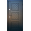 Двери входные в квартиру Рока двухцветная Ваш ВиД Графит/Белое дерево 860,960х2050х75 Левое/Правое Харьков