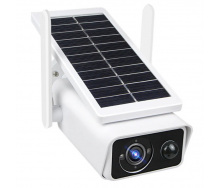 IP камера видеонаблюдения RIAS X1 (iCSee APP) Wi-Fi 2MP уличная с солнечной панелью White (3_02397)