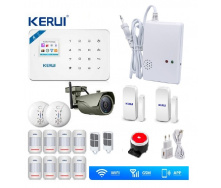 Сигнализация Kerui W18 Double Alarm + WI-FI IP камера уличная (SSSSDF89FFG)