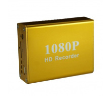 Мини видеорегистратор HD DVR на 1 камеру Pomiacam HD 1080P, с поддержкой AHD/TVI камер 2 Мп, пульт ДУ Желтый (100397)