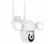 Поворотная уличная WiFi IP камера видеонаблюдения USmart OPC-02w с прожектором и ИК подсветкой 3 Мп PTZ поддержка Tuya