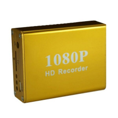 Мини видеорегистратор HD DVR на 1 камеру Pomiacam HD 1080P, с поддержкой AHD/TVI камер 2 Мп, пульт ДУ Желтый (100397) Луцьк