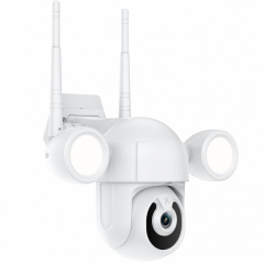 Поворотная уличная WiFi IP камера видеонаблюдения USmart OPC-02w с прожектором и ИК подсветкой 5 Мп PTZ Tuya Бушеве