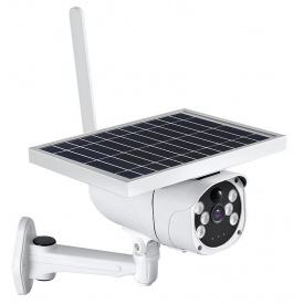 IP камера видеонаблюдения RIAS 6WTYN Wi-Fi 2MP уличная с солнечной панелью White