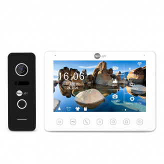 Комплект видеодомофона Neolight NeoKIT HD+ WF Black с детектором движения и 2 Мп видеопанель