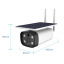 IP камера видеонаблюдения UKC Y8PSL Wi-Fi 2MP уличная с солнечной панелью White Бушеве