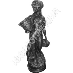 Форма для скульптуры садовой "Девушка с корзинами" Стеклопластик + полиуретан Кам'янське