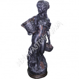 Скульптура садовая «Девушка с корзинами»