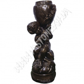 Скульптура садовая "Мальчик с кувшином" Медный