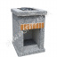 Стол-плита Манчестер №2 уличный бетонный Мрамор кремовый Суми