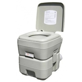 Біотуалет, туалет на кемпінг портативний, кімнатний 20л з поршневим насосом 3020 T