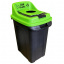 Бак для сортировки мусора Planet Re-Cycler 70 л черный - зеленый (стекло) Акимовка