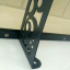 Металический сборный навес (козырек) над дверью Dash'Ok 1.5x1 м Style, тем-серый, мон 4 мм, бронза Вінниця