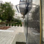 Металический сборный навес (козырек) над дверью Dash'Ok 1.5x1 м Hi-tech, тем-серый, мон 4 мм, прозр Винница