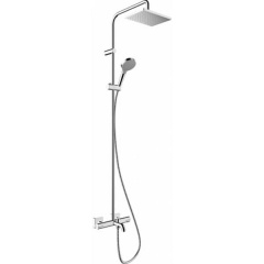Душова система Hansgrohe Vernis Shape Showerpipe 230 1jet з термостатом для ванни хром (26284000) Ромны
