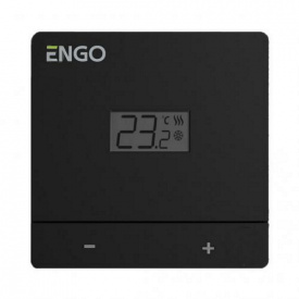 Дротовий добовий термостат Engo EASY230B 230В чорний (932332981)